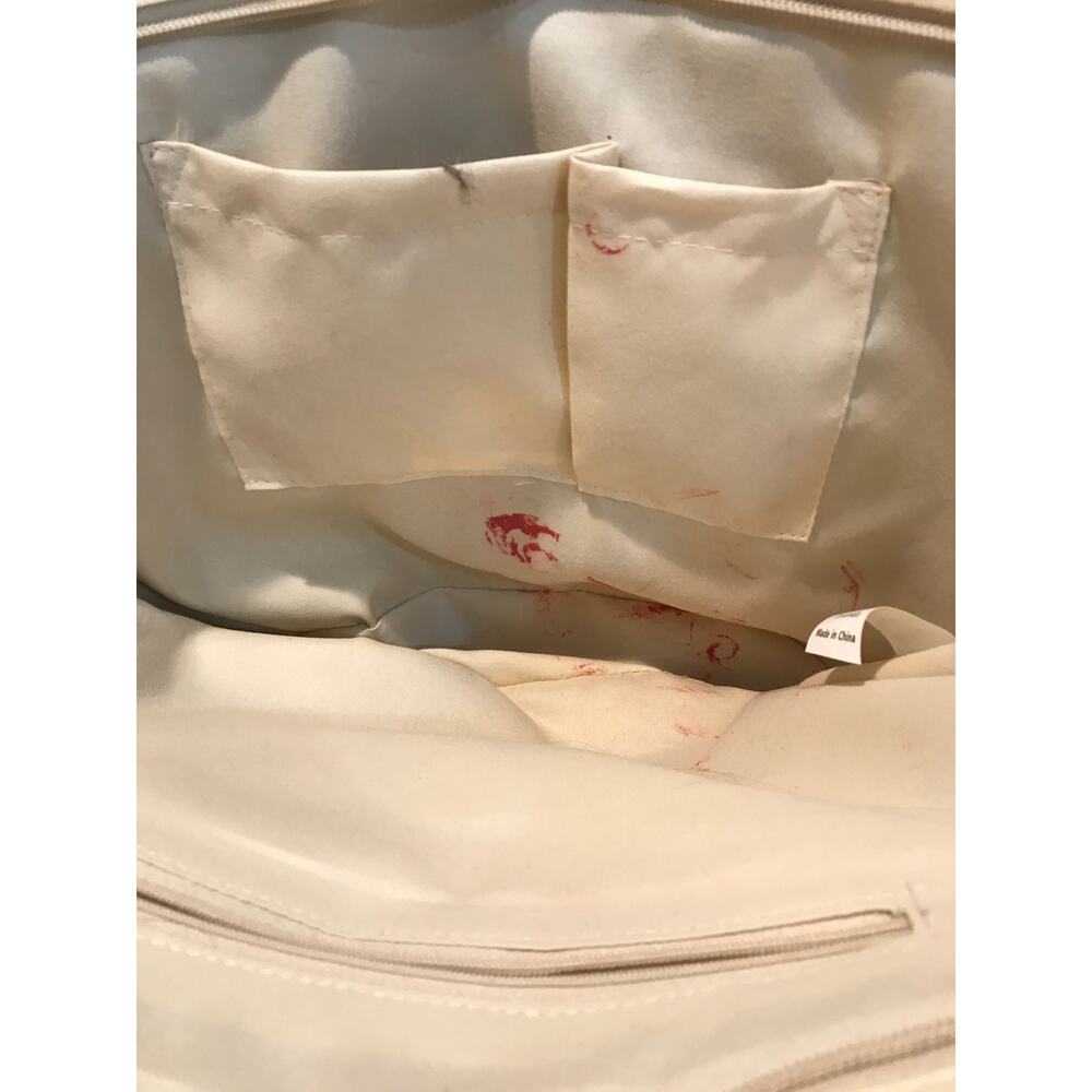 Straw Tote with Silver Braided Double Handle Totei - Picture 4 of 5